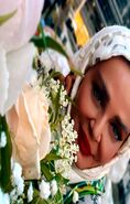 عکس لورفته بهاره رهنما در سالن زیبایی | بهاره رهنما در حال آرایش کردن برای مراسم عروسی