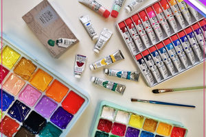 گواش یا آبرنگ؟ راهنمای کامل انتخاب رنگ مناسب برای نقاشی