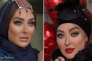 عکس نامتعارف الهام حمیدی تو جشن نامزدی آبجیش | الهام حمیدی با این بافت موی آفریقایی چرا اینقدر زیادی زیبا شده