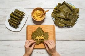 بهترین برگ ها برای دلمه برگ مو
