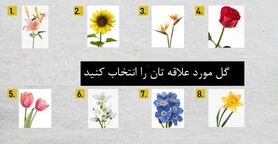 روانشناسی | یکی از گلها را انتخاب کن تا بگم چقدر آدم حساسی هستی